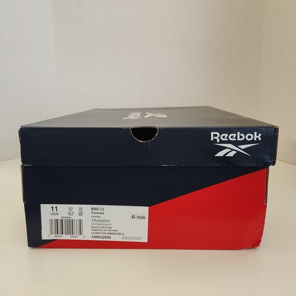 Reebok Women's Nano 2.0 US size 11 Cold Grey/Maroon/Black - Picture 10 of 10